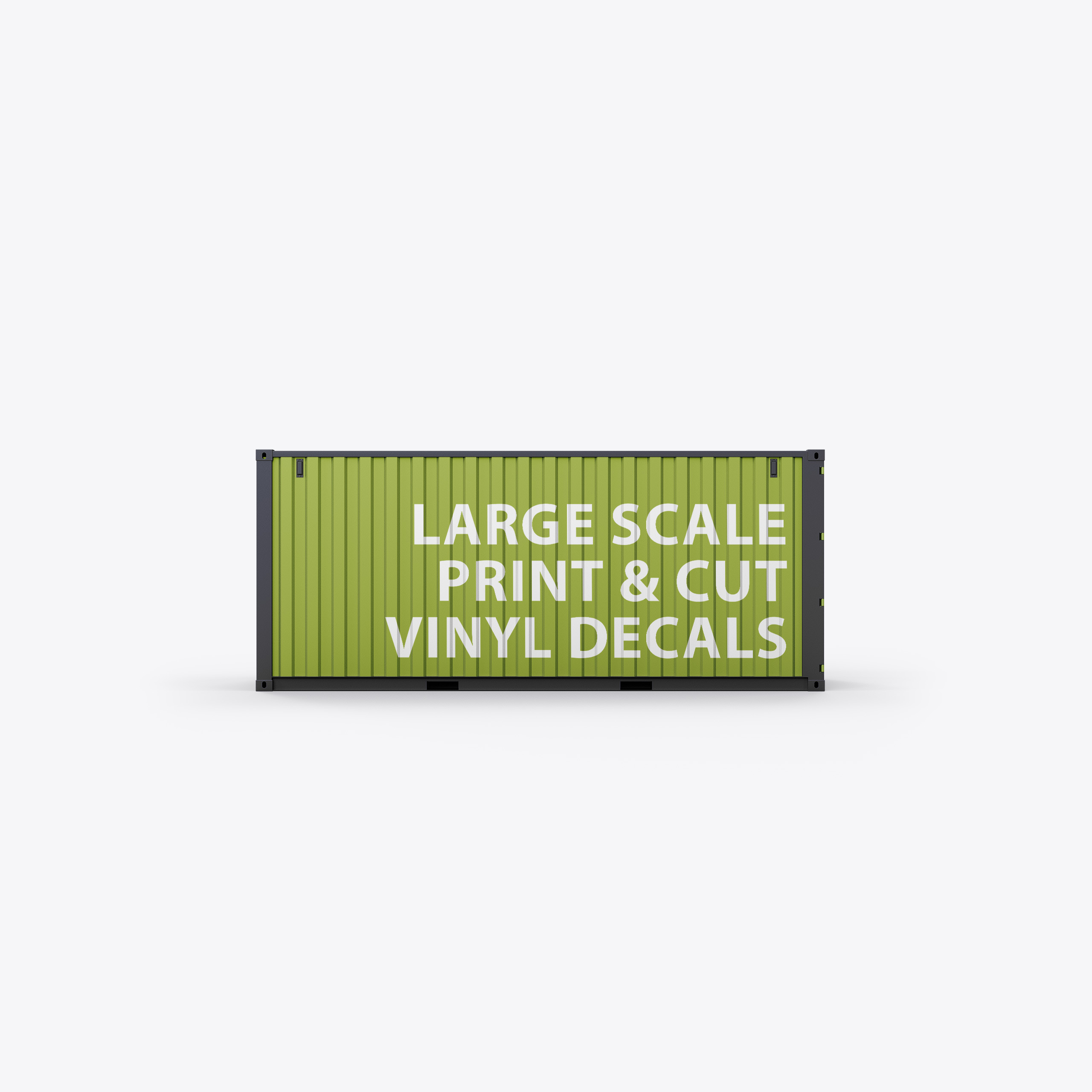 Large-scale decals and signs